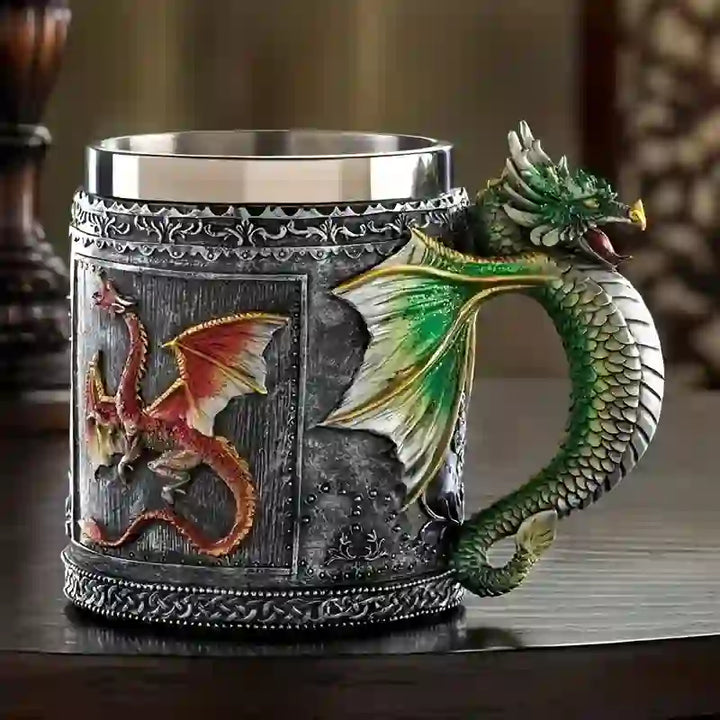 WorldNorse Mythischer Doppeldrache Tasse