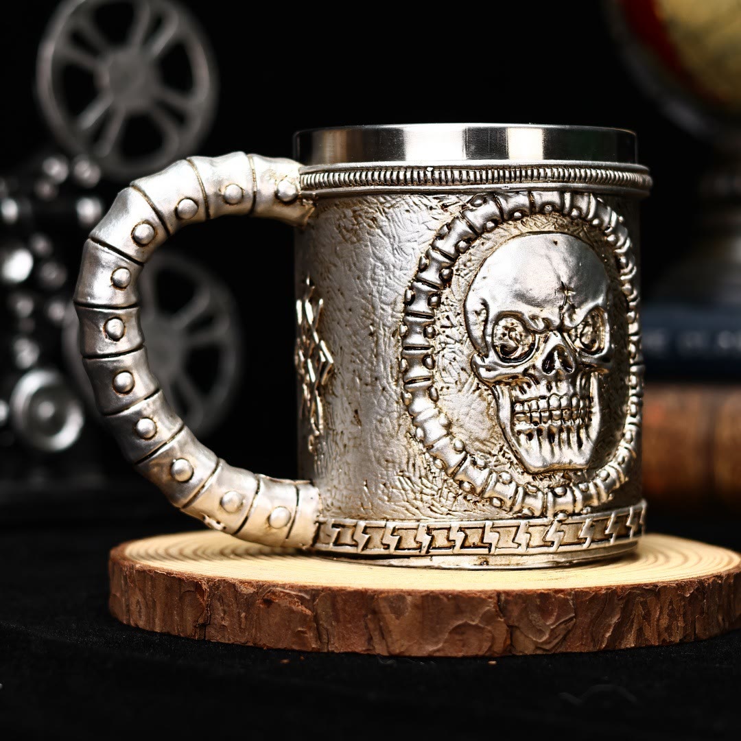 WorldNorse Gothic Totenkopf Krug