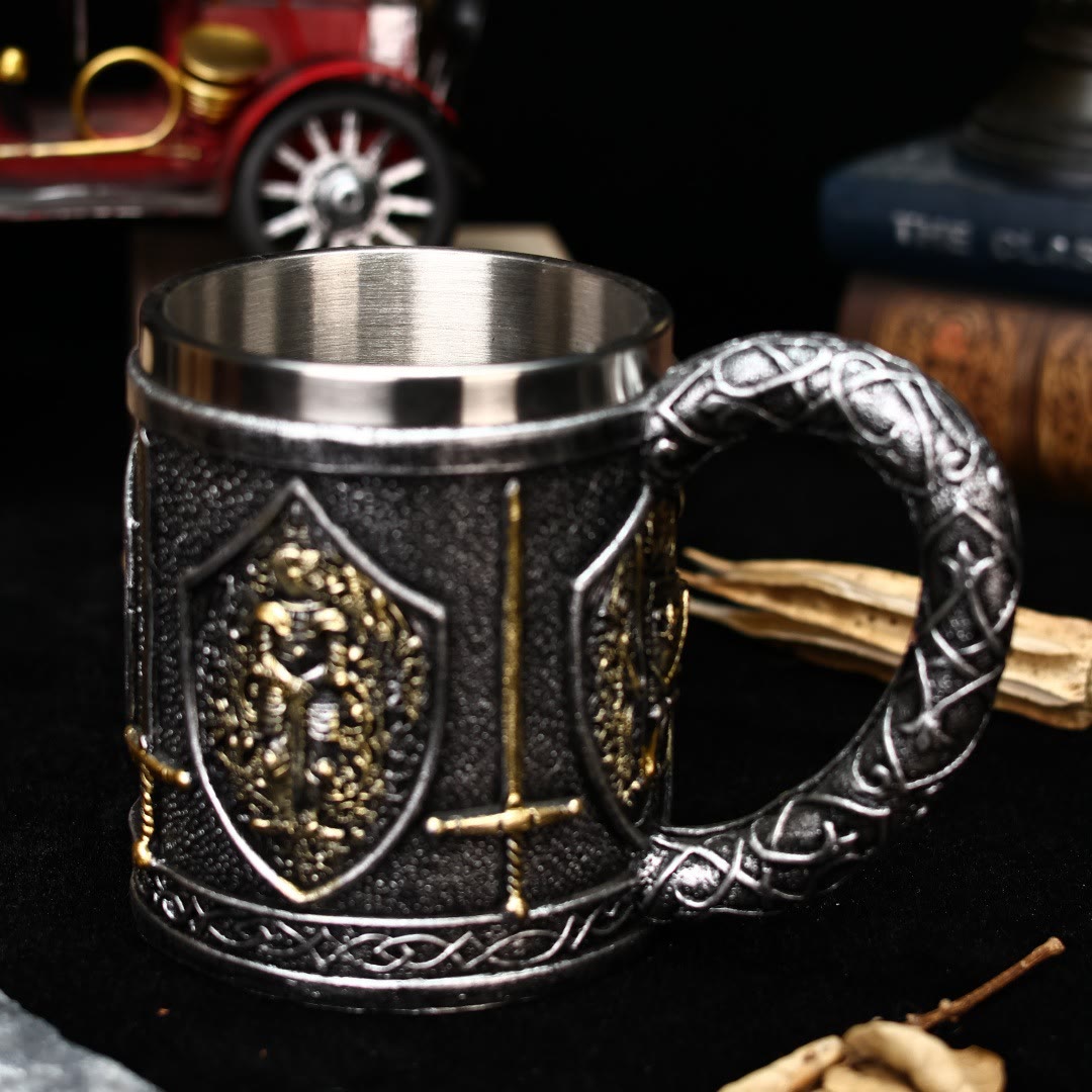 WorldNorse Mittelalterlicher Ritterschwertbecher