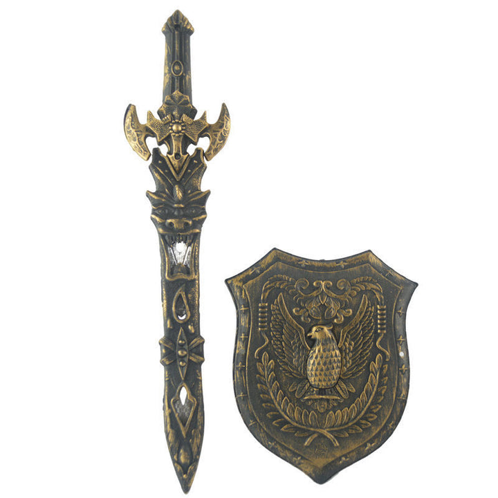 WorldNorse Raven Shield Schwertset Waffenornament