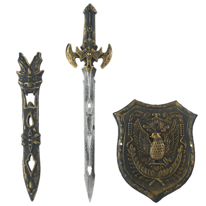 WorldNorse Raven Shield Schwertset Waffenornament