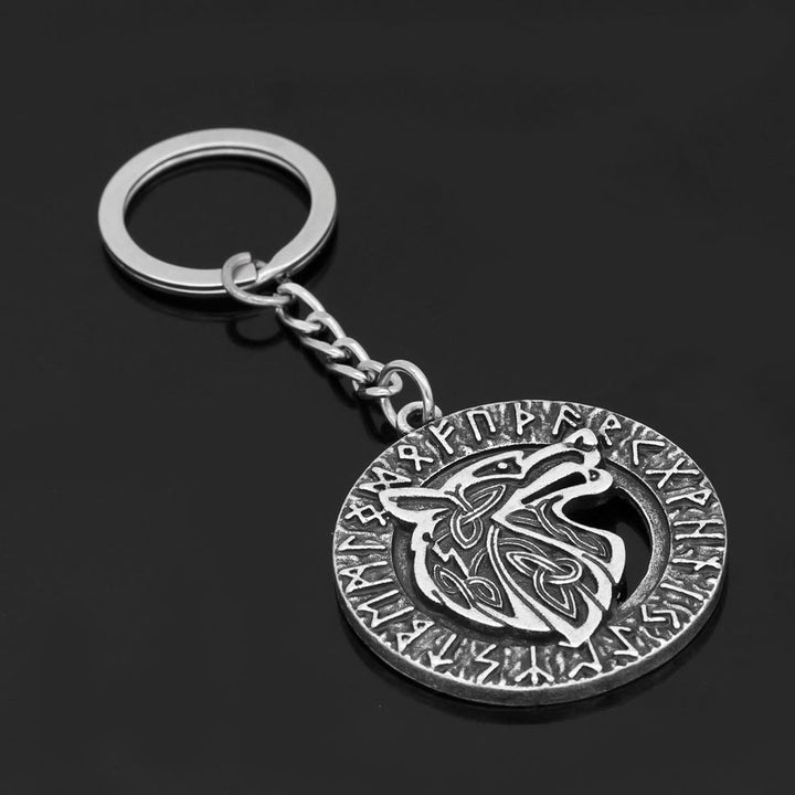 WorldNorse Runes mit Wolf -Schlüsselanhänger - image 3