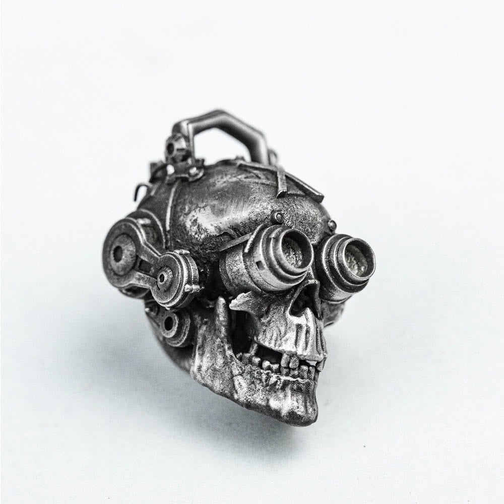 WorldNordische mechanische Totenkopf-Halskette