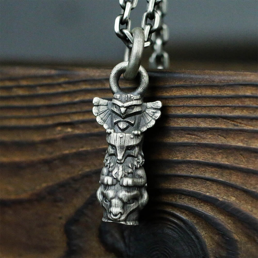 WorldNorse Retro Tribal Totem Halskette