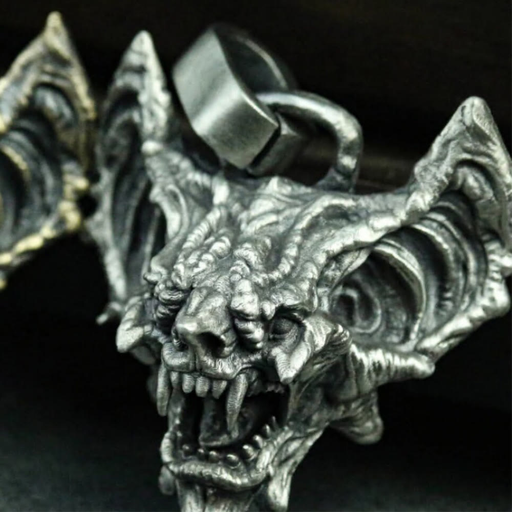WorldNorse Fledermaus Dämon Tier Halskette