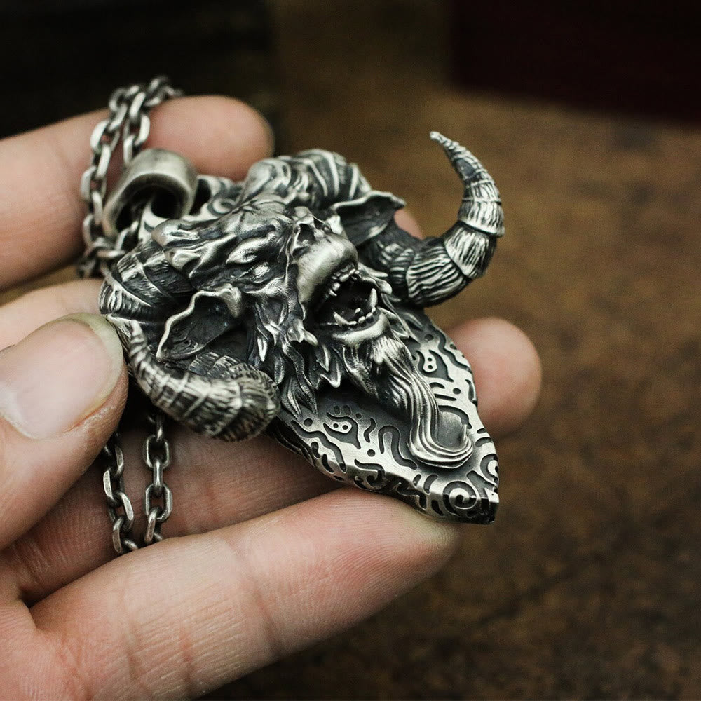 WorldNorse Wrathful Horned Demon Halskette