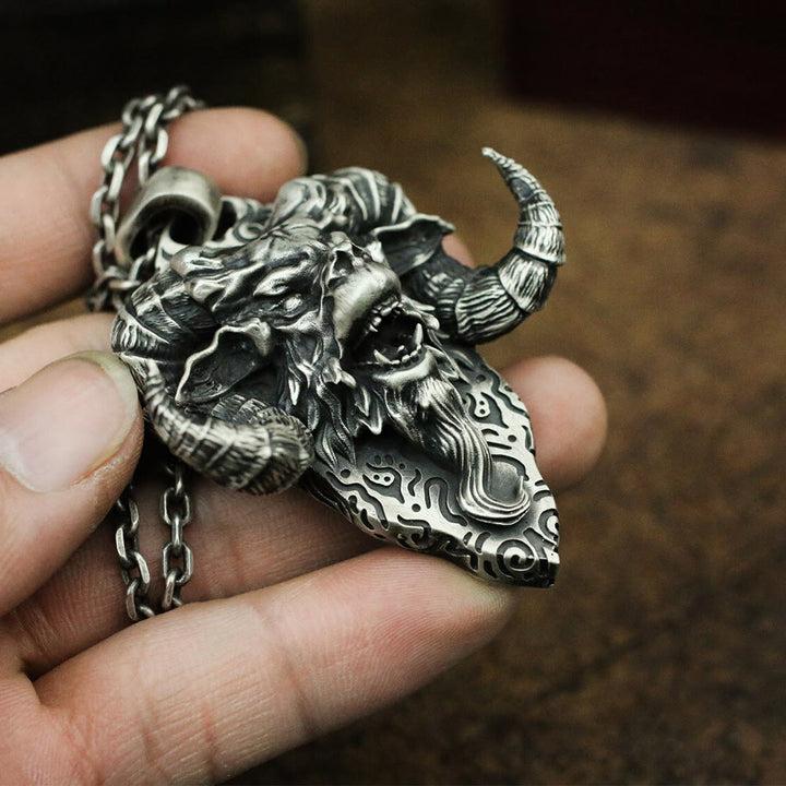 WorldNorse Wrathful Horned Demon Halskette