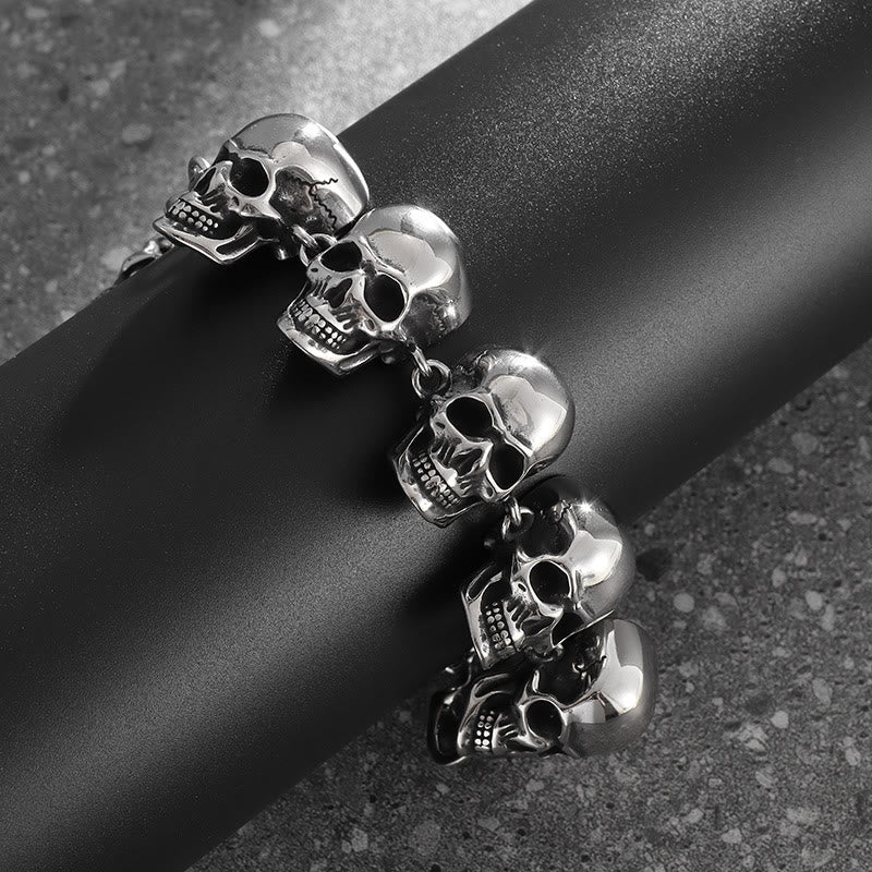 WorldNorse Gothic Domineering Totenkopf Armband