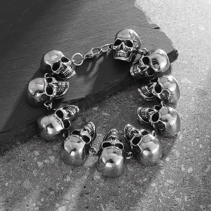 WorldNorse Gothic Domineering Totenkopf Armband