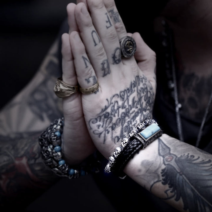 WorldNorse Gothic Dämonenschädel-Armband