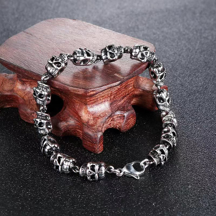 WorldNorse Gothic Dämonenschädel-Armband