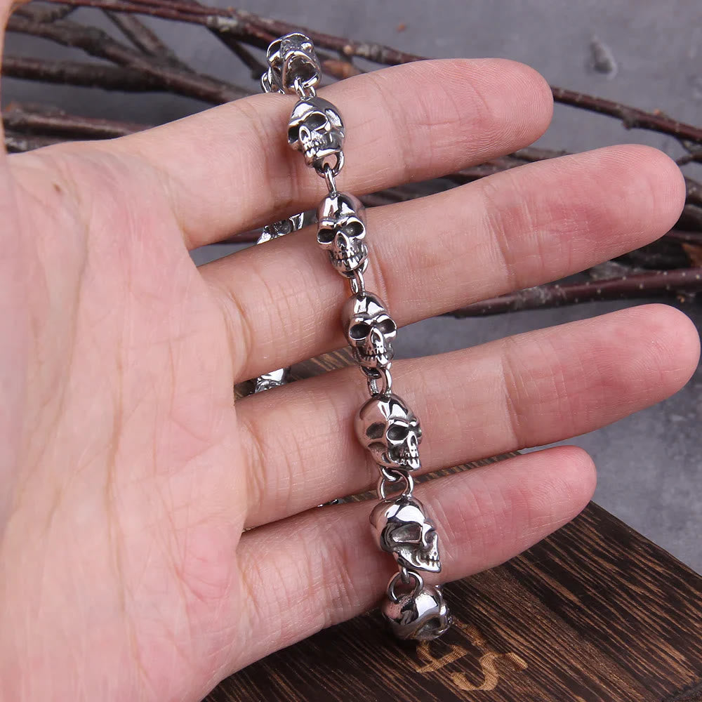 WorldNorse Gothic Dämonenschädel-Armband