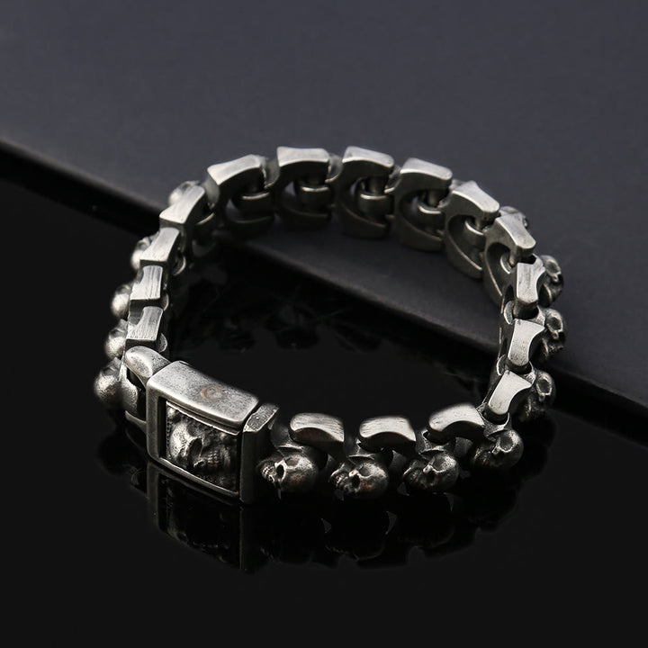 WorldNorse Totenkopf Schweres dominantes Armband