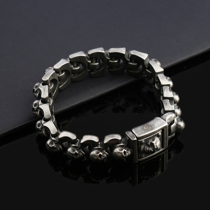 WorldNorse Totenkopf Schweres dominantes Armband