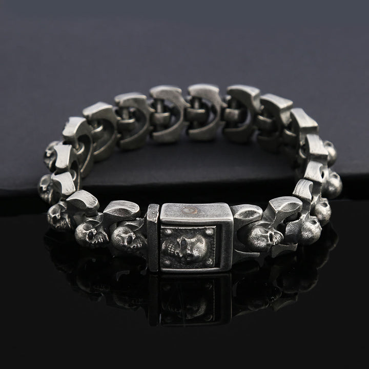 WorldNorse Totenkopf Schweres dominantes Armband