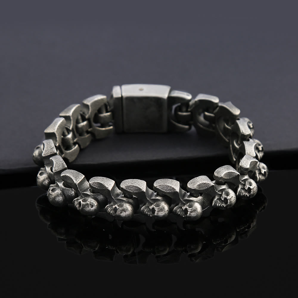 WorldNorse Totenkopf Schweres dominantes Armband