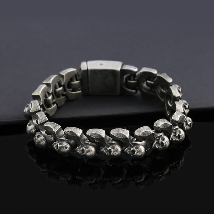 WorldNorse Totenkopf Schweres dominantes Armband