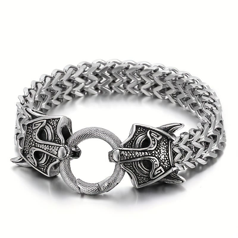 WorldNorse Fuchs- Wolf Kopf-Maskenarmband