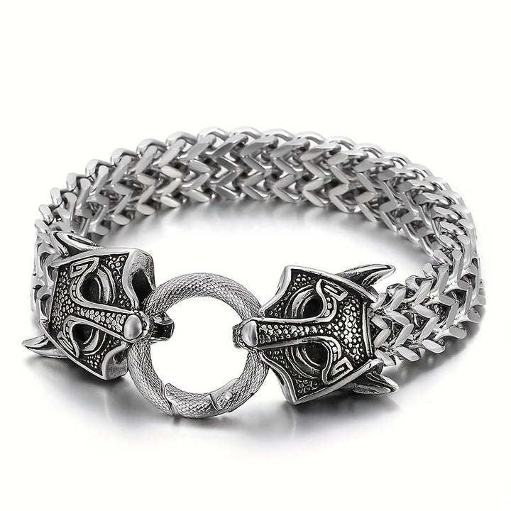 WorldNorse Fuchs- Wolf Kopf-Maskenarmband