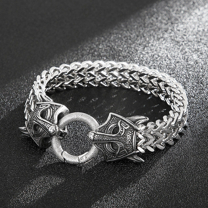 WorldNorse Fuchs- Wolf Kopf-Maskenarmband