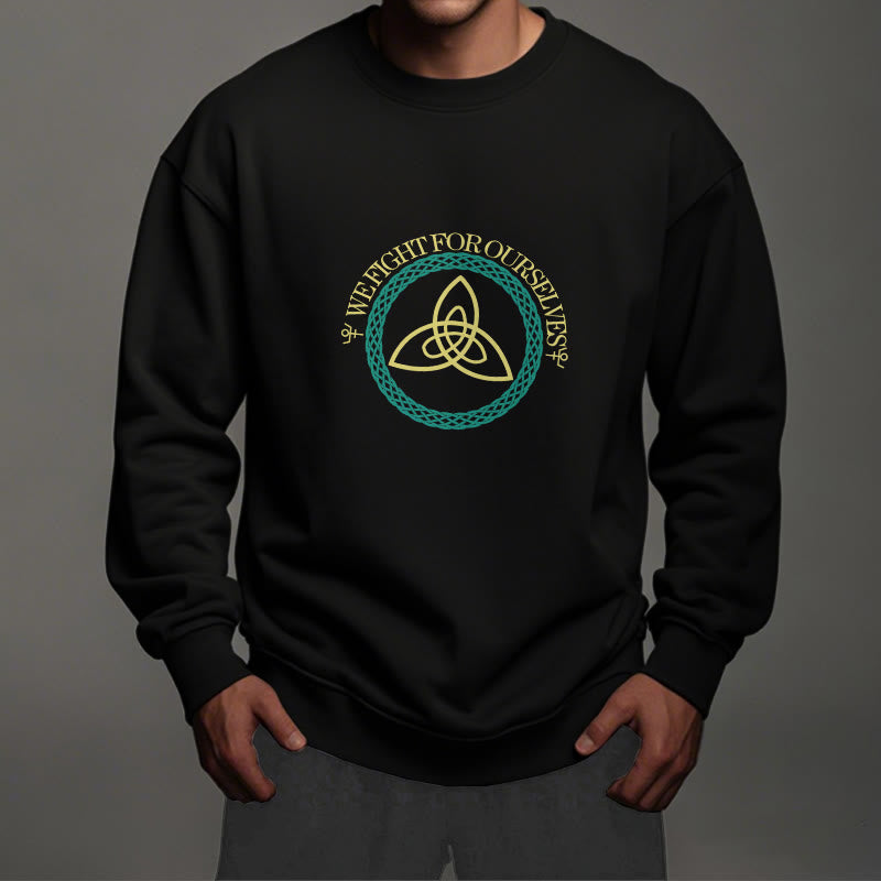 WorldNorse Keltischer Knoten Rund Triquetra Sweatshirt - image 4