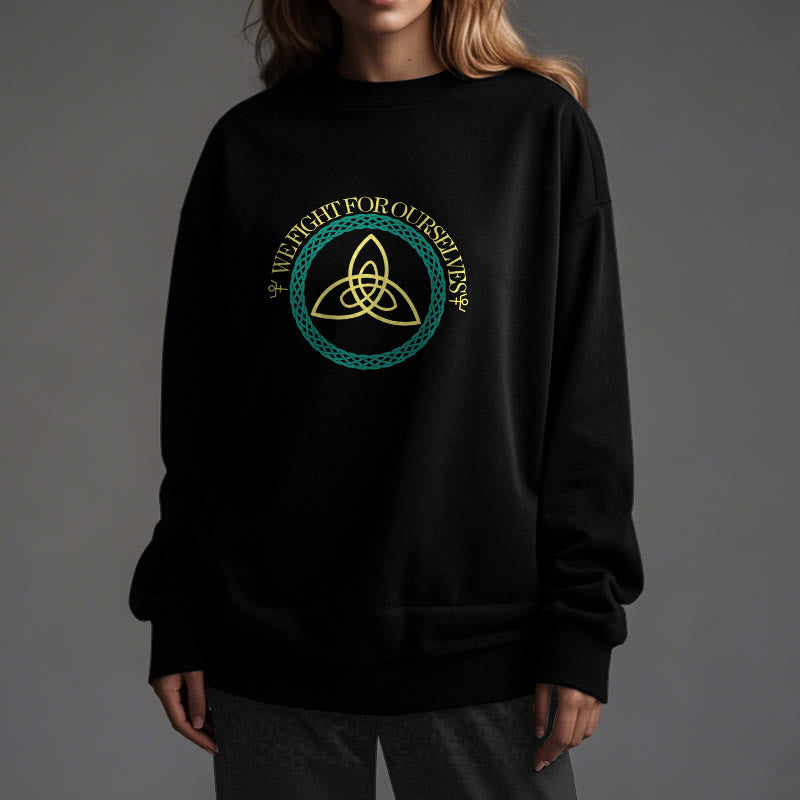 WorldNorse Keltischer Knoten Rund Triquetra Sweatshirt - image 7