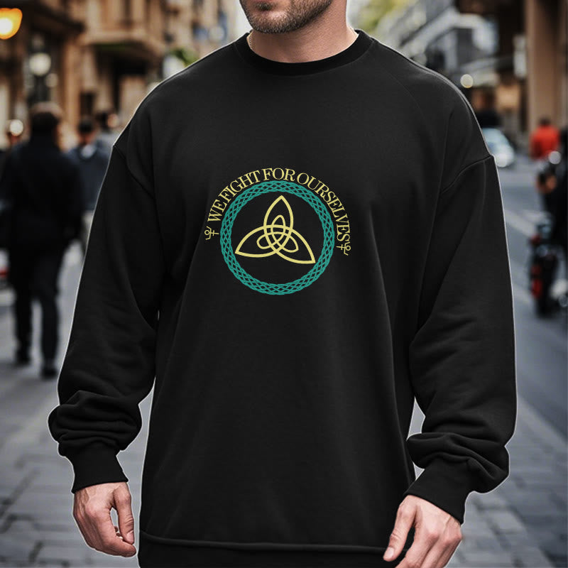 WorldNorse Keltischer Knoten Rund Triquetra Sweatshirt - image 6