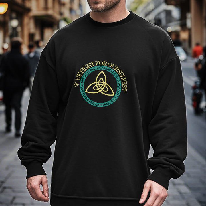 WorldNorse Keltischer Knoten Rund Triquetra Sweatshirt - image 6