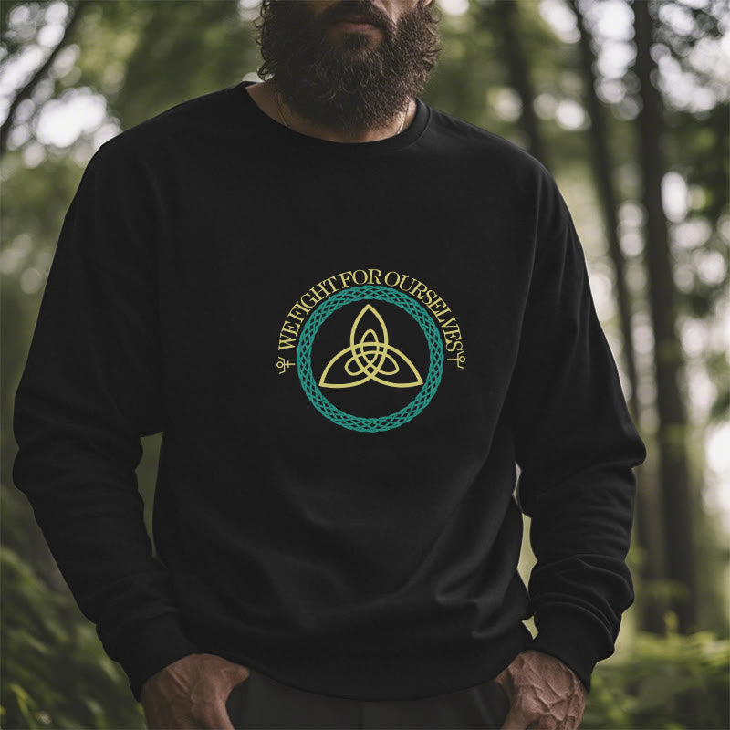 WorldNorse Keltischer Knoten Rund Triquetra Sweatshirt - image 5