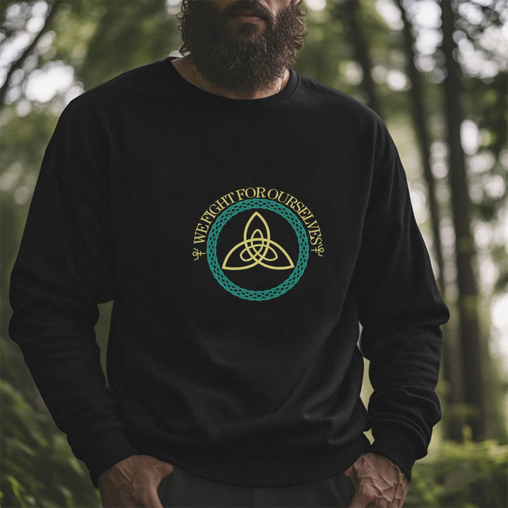 WorldNorse Keltischer Knoten Rund Triquetra Sweatshirt - image 5