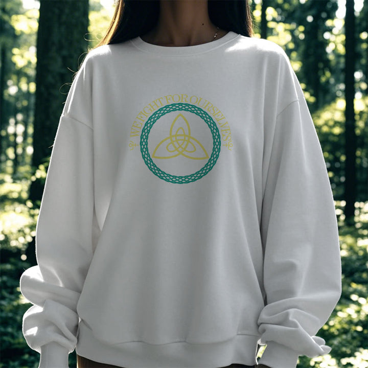 WorldNorse Keltischer Knoten Rund Triquetra Sweatshirt - image 16