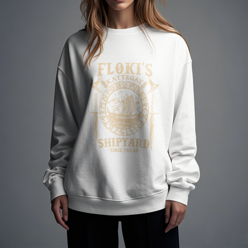 WorldNorse Shipyard Wikingerschiff und Schwert Sweatshirt - image 15