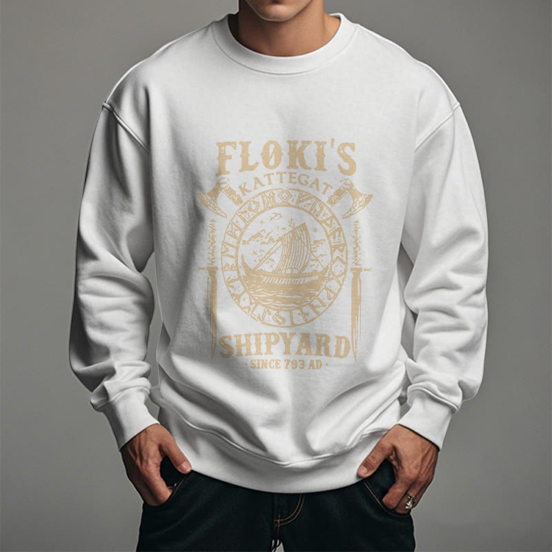WorldNorse Shipyard Wikingerschiff und Schwert Sweatshirt - image 12