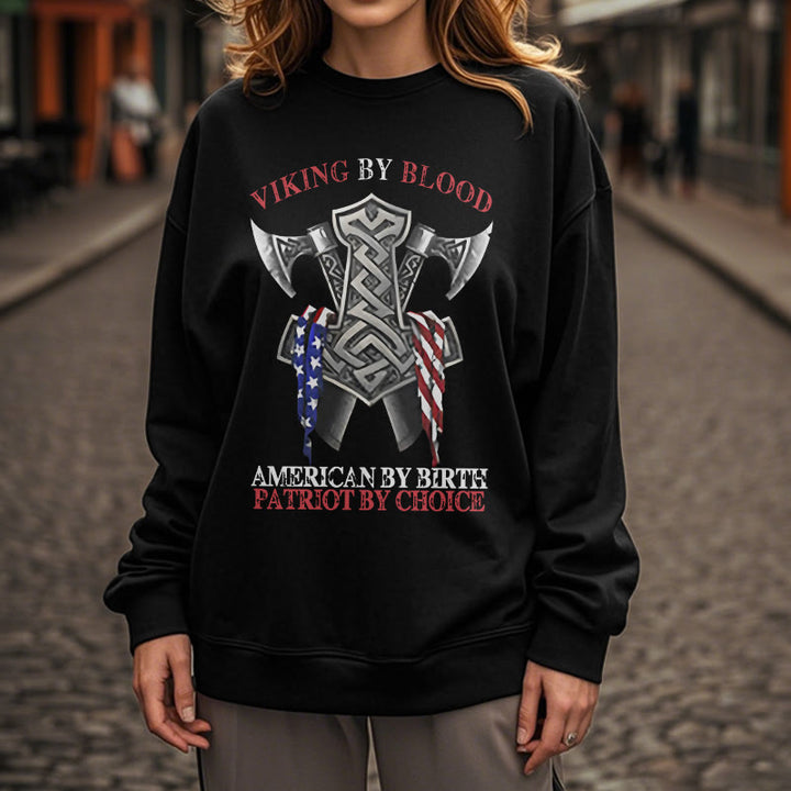 WorldNorse Viking By Blood Mjölnir Axt Keltischer Knoten Sweatshirt - image 9