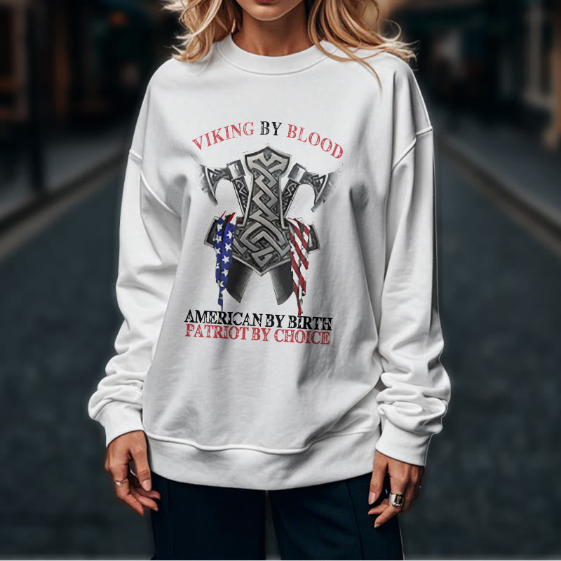 WorldNorse Viking By Blood Mjölnir Axt Keltischer Knoten Sweatshirt - image 17