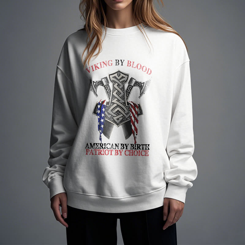 WorldNorse Viking By Blood Mjölnir Axt Keltischer Knoten Sweatshirt - image 15