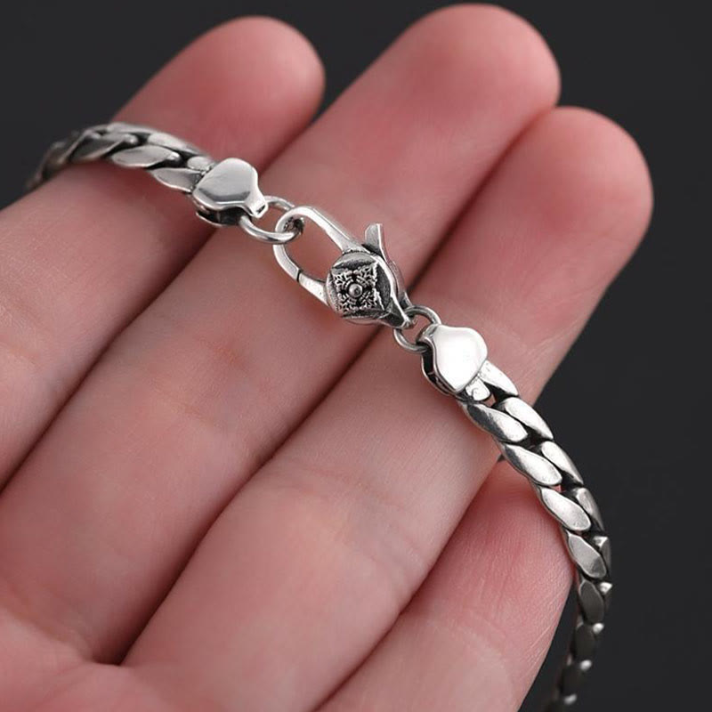 WorldNorse – Flaches Armband mit kubanischem Gliederverschluss