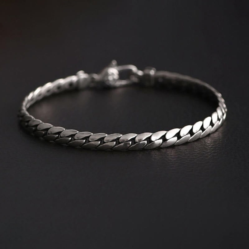 WorldNorse – Flaches Armband mit kubanischem Gliederverschluss
