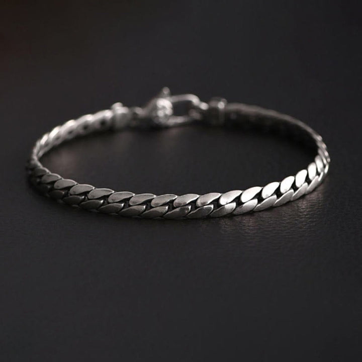 WorldNorse – Flaches Armband mit kubanischem Gliederverschluss