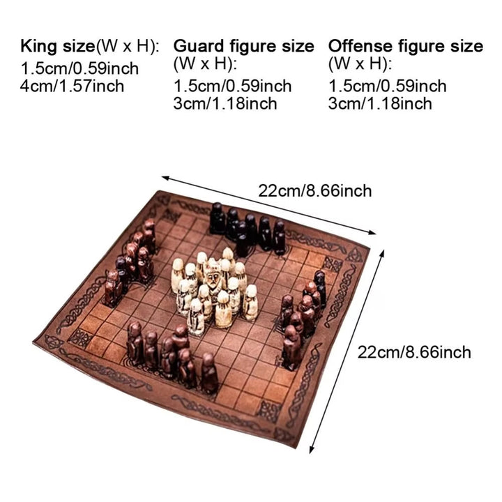 WorldNordisches traditionelles Wikinger-Hnefatafl-Spiel
