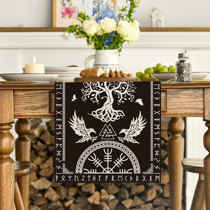 WorldNorse Yggdrasil Mjölnir Rune -Tischläufer