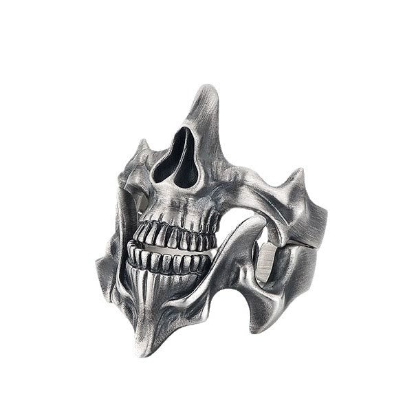 WorldNorse 2-teiliges Ringset mit Totenkopf-Masken-Design - image 1