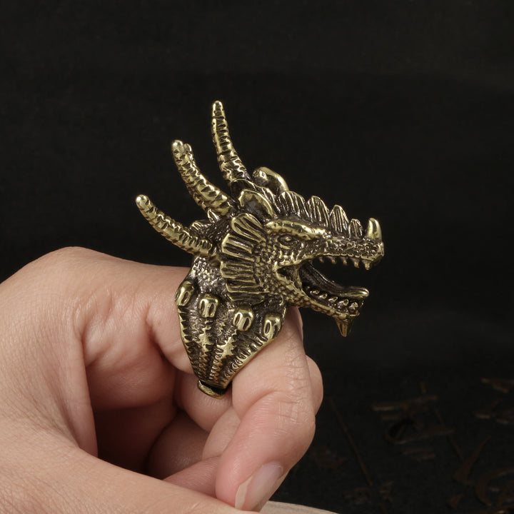 WorldNorse Warcraft Tyrannosaurus Drachenkopfring