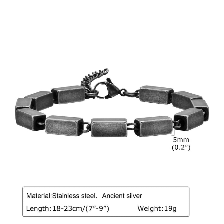 WorldNorse Punk-Armband aus Edelstahl