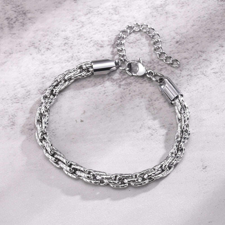 WorldNorse Punk-Armband aus Edelstahl