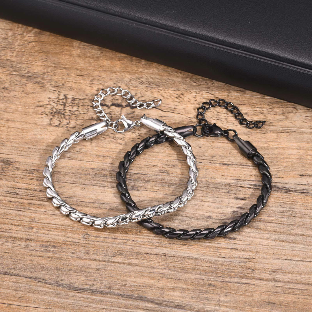WorldNorse Punk-Armband aus Edelstahl