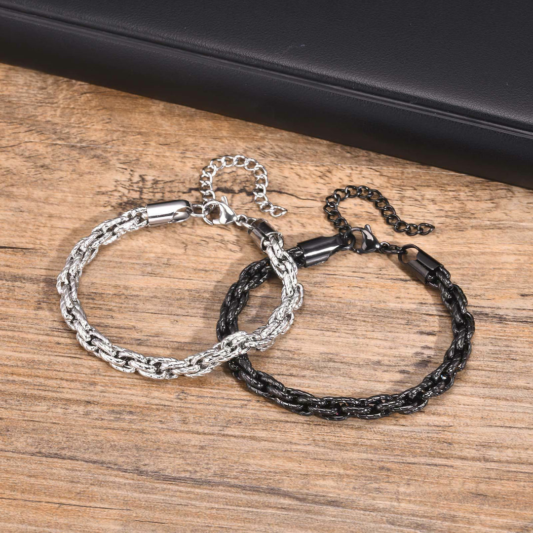 WorldNorse Punk-Armband aus Edelstahl