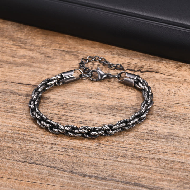 WorldNorse Punk-Armband aus Edelstahl