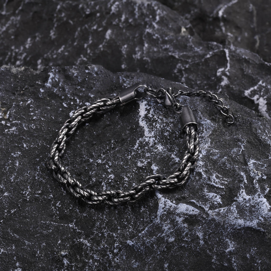 WorldNorse Punk-Armband aus Edelstahl