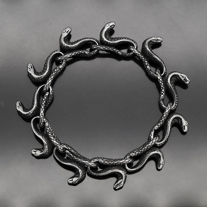 WorldNordisches gotisches Schlangenkopf-Armband